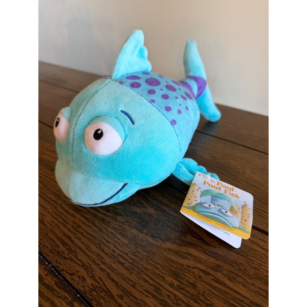 Pout-Pout Fish Plush Kids Blue Purple New With Tags Book Character